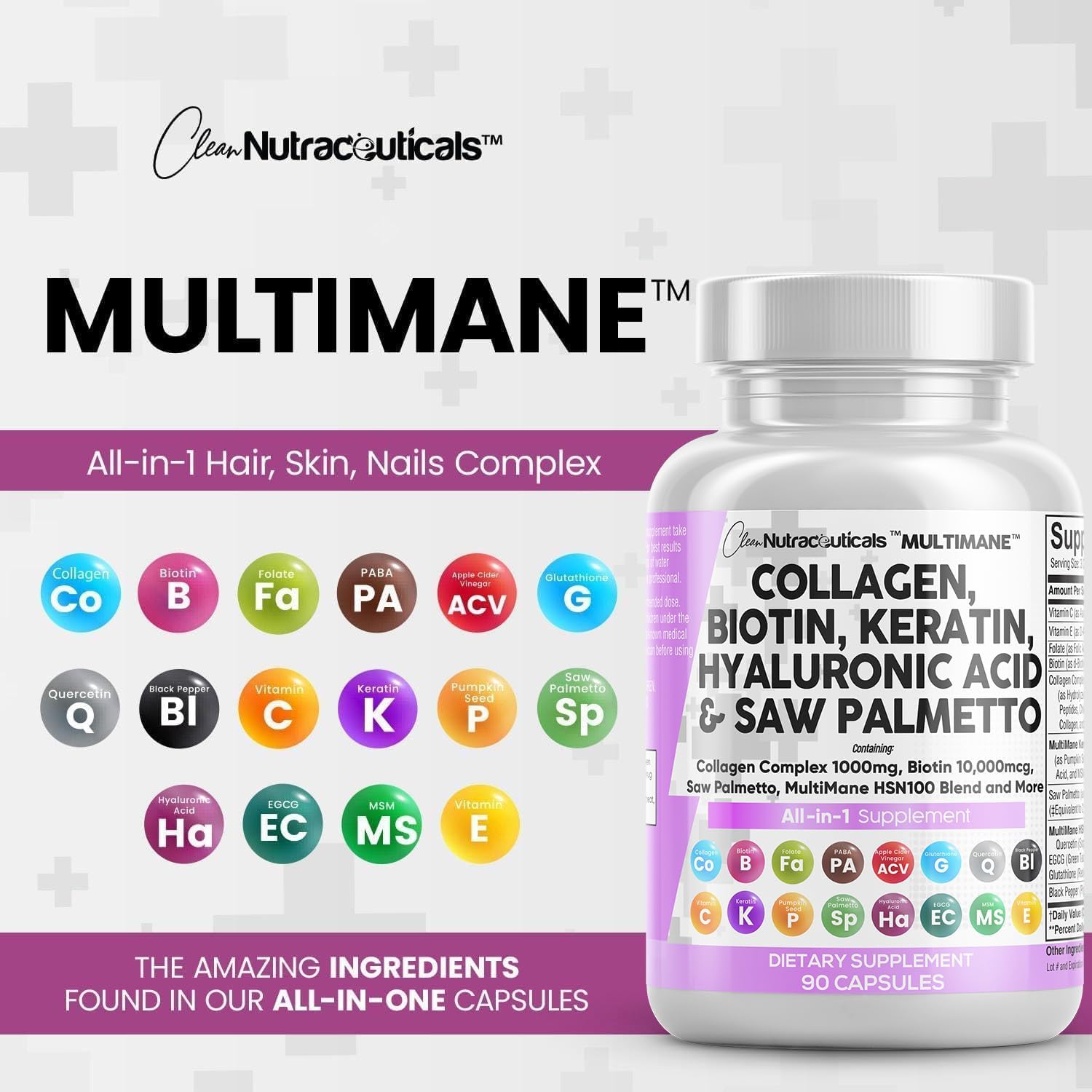 Multimane™ Hair Skin Nail Supplement