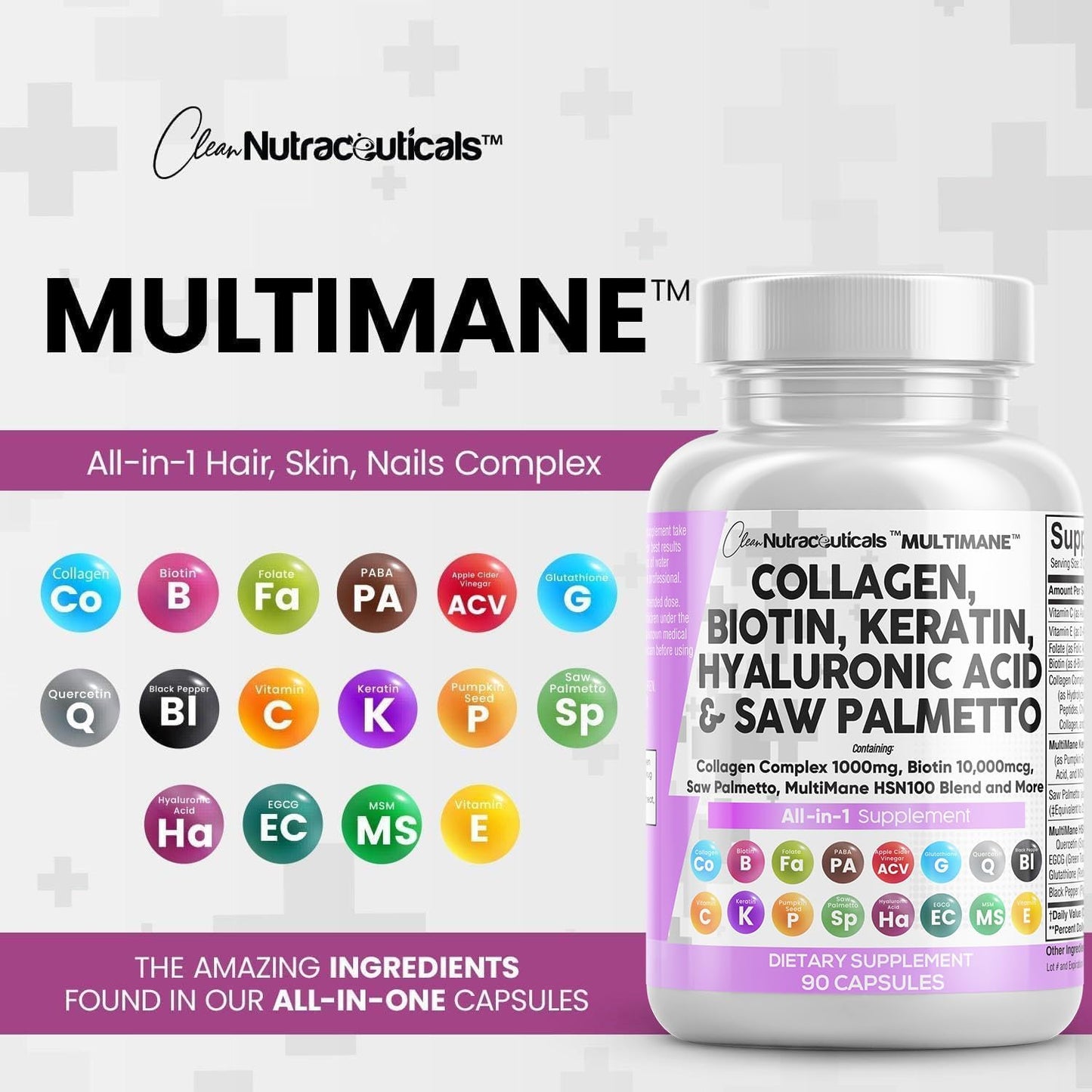 Multimane™ Hair Skin Nail Supplement