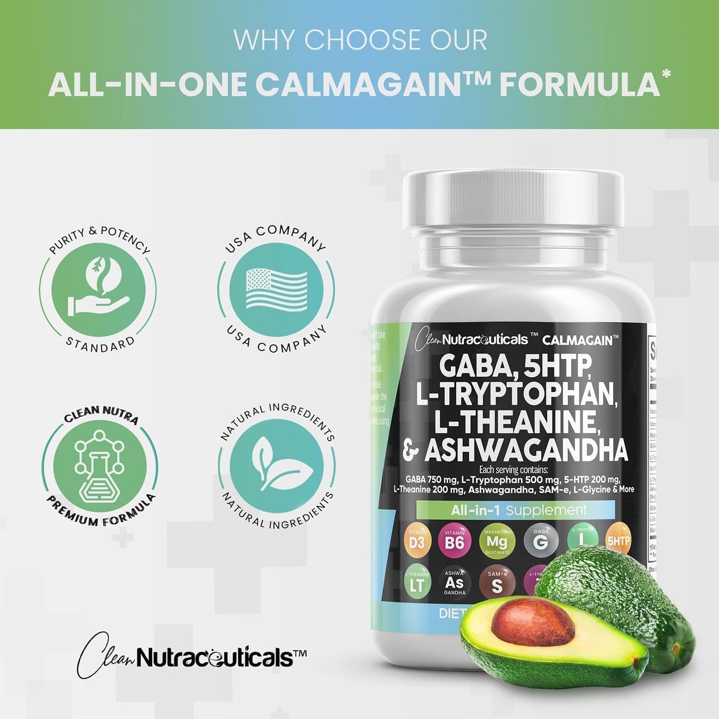 CalmAgain All in 1 5 HTP Supplement