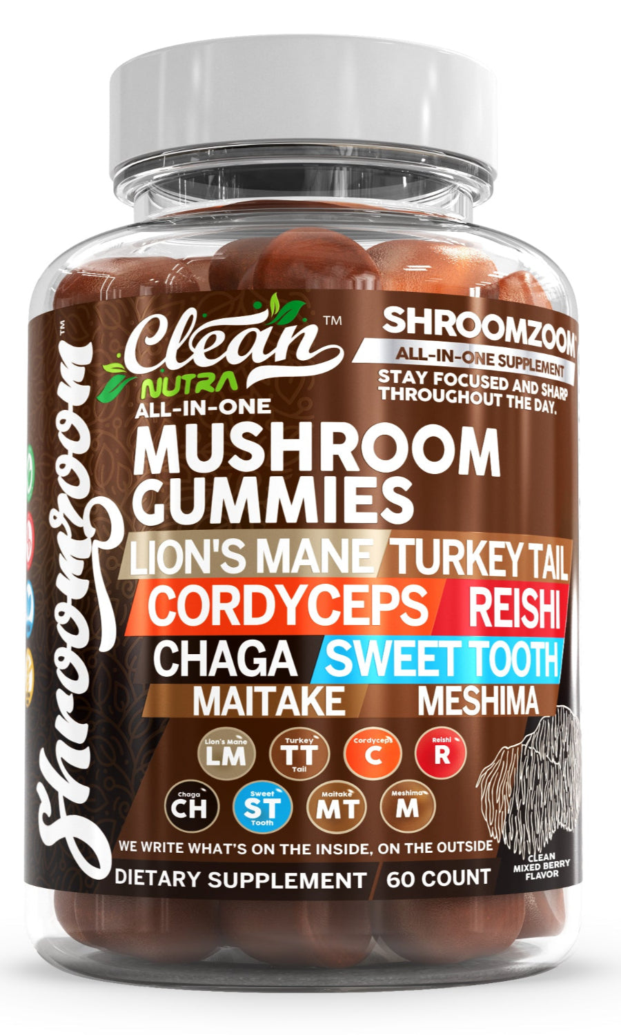 ShroomZoom All-In-One Mushroom Gummies