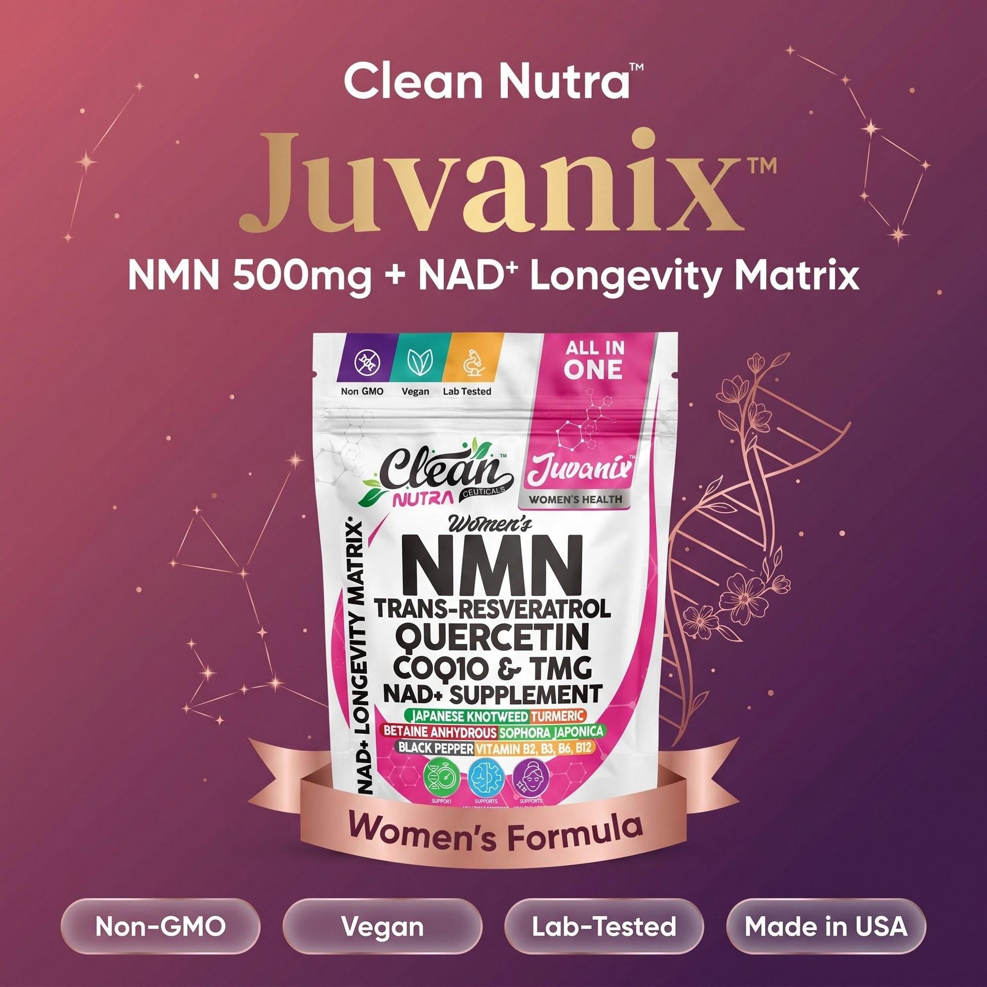 Juvanix NMN 500mg + NAD Longevity Matrix