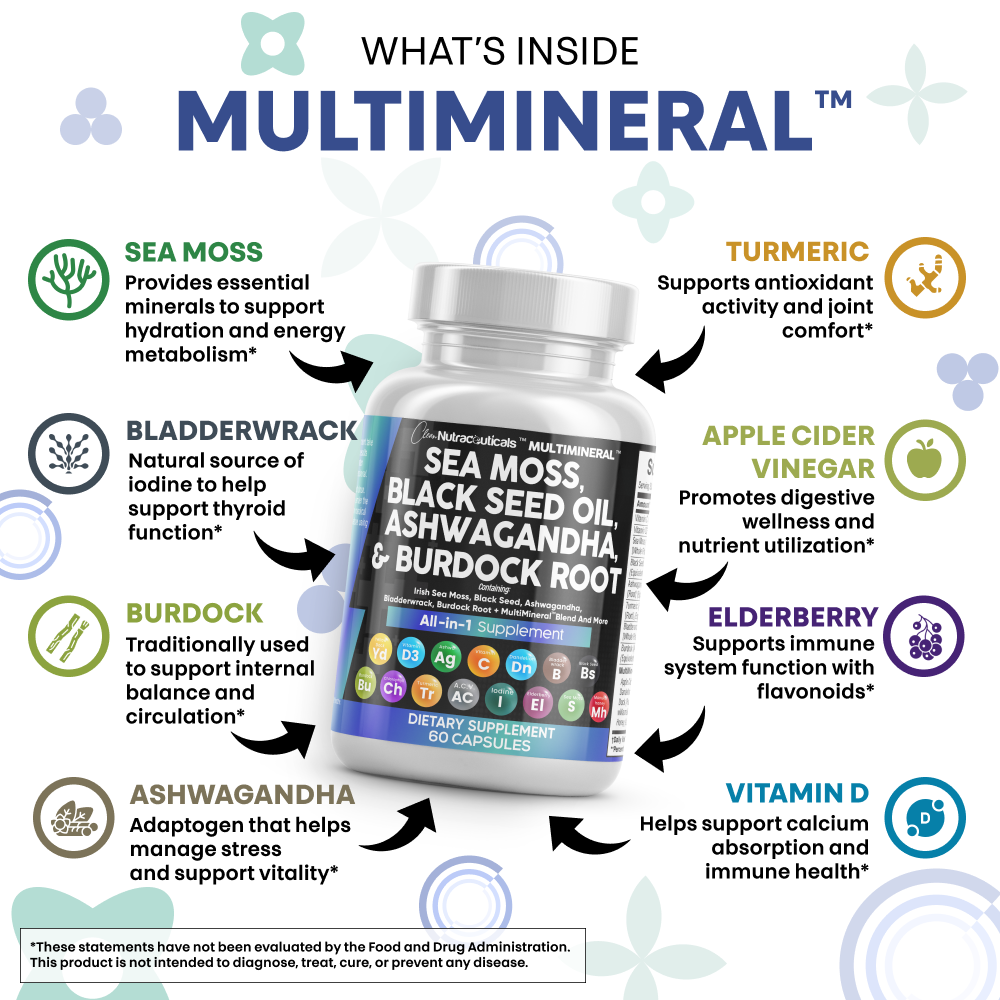 Multimineral™ Sea Moss Black Seed