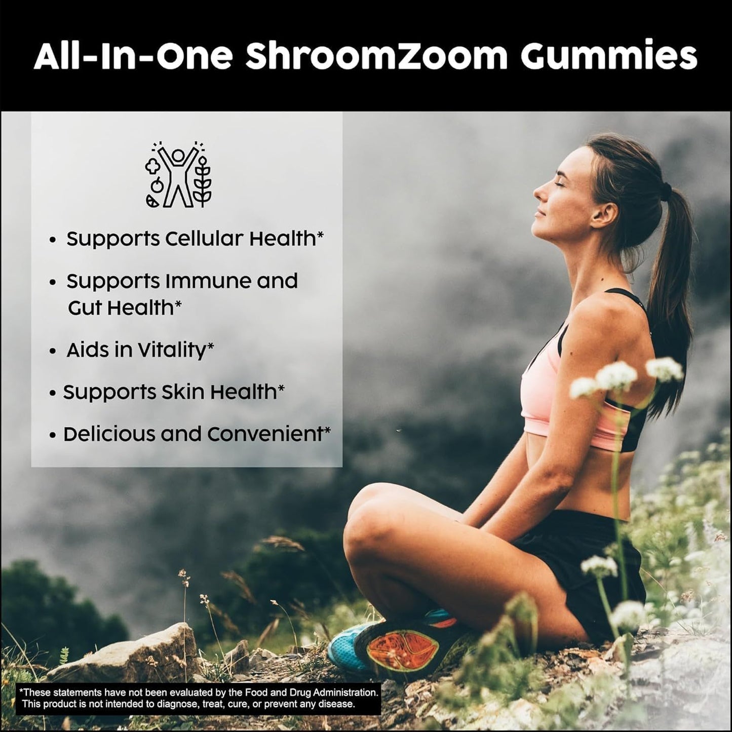 ShroomZoom All-In-One Mushroom Gummies