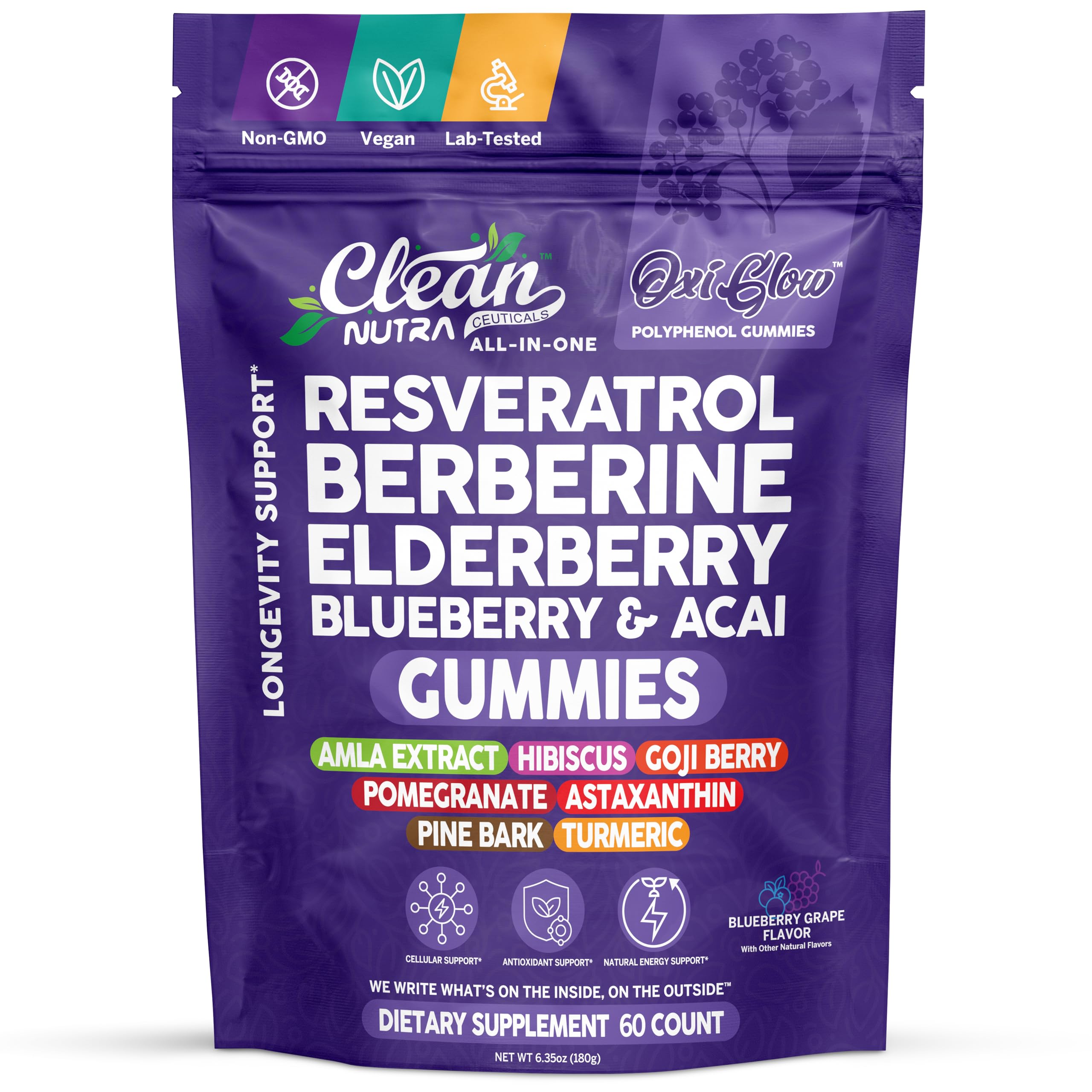OxiGlow Polyphenol Gummies - Clean Nutra