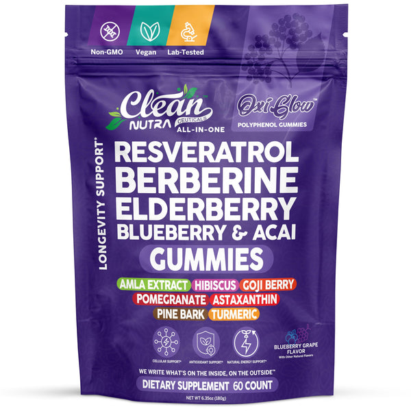 OxiGlow Polyphenol Gummies - Clean Nutra