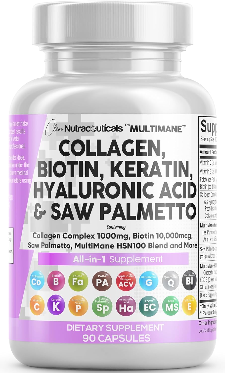 Multimane™ Hair Skin Nail Supplement