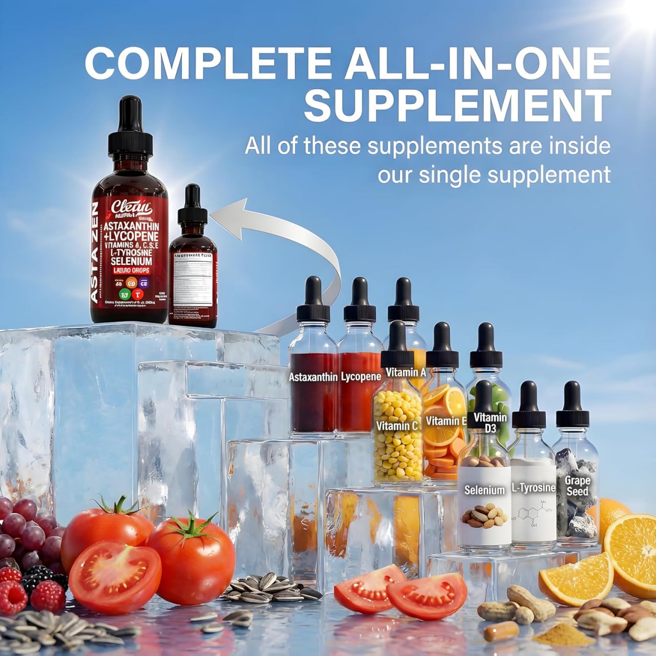 Astaxanthin Lycopene Liquid Drops