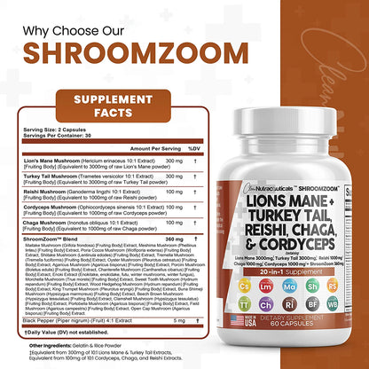 Shroomzoom™ Mushroom Supplement